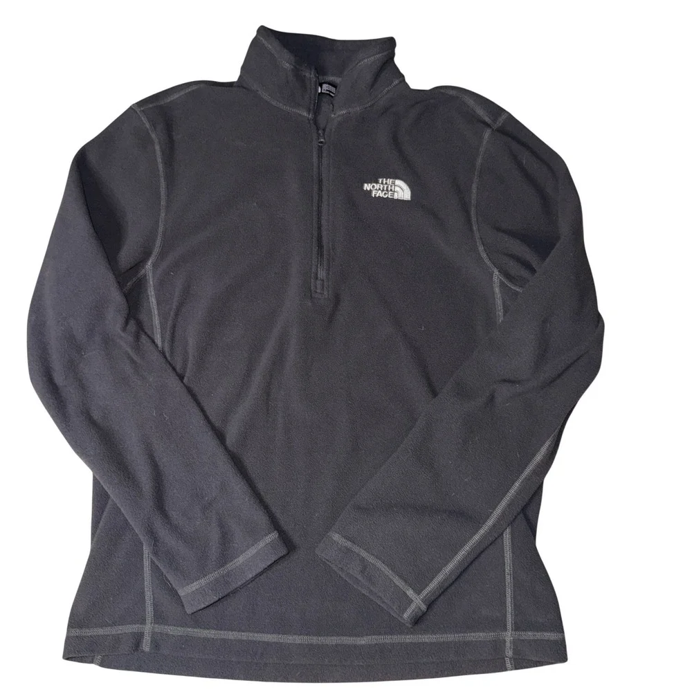The North Face‎ Mens Fleece 1/4 Zip Pullover dark gray size small